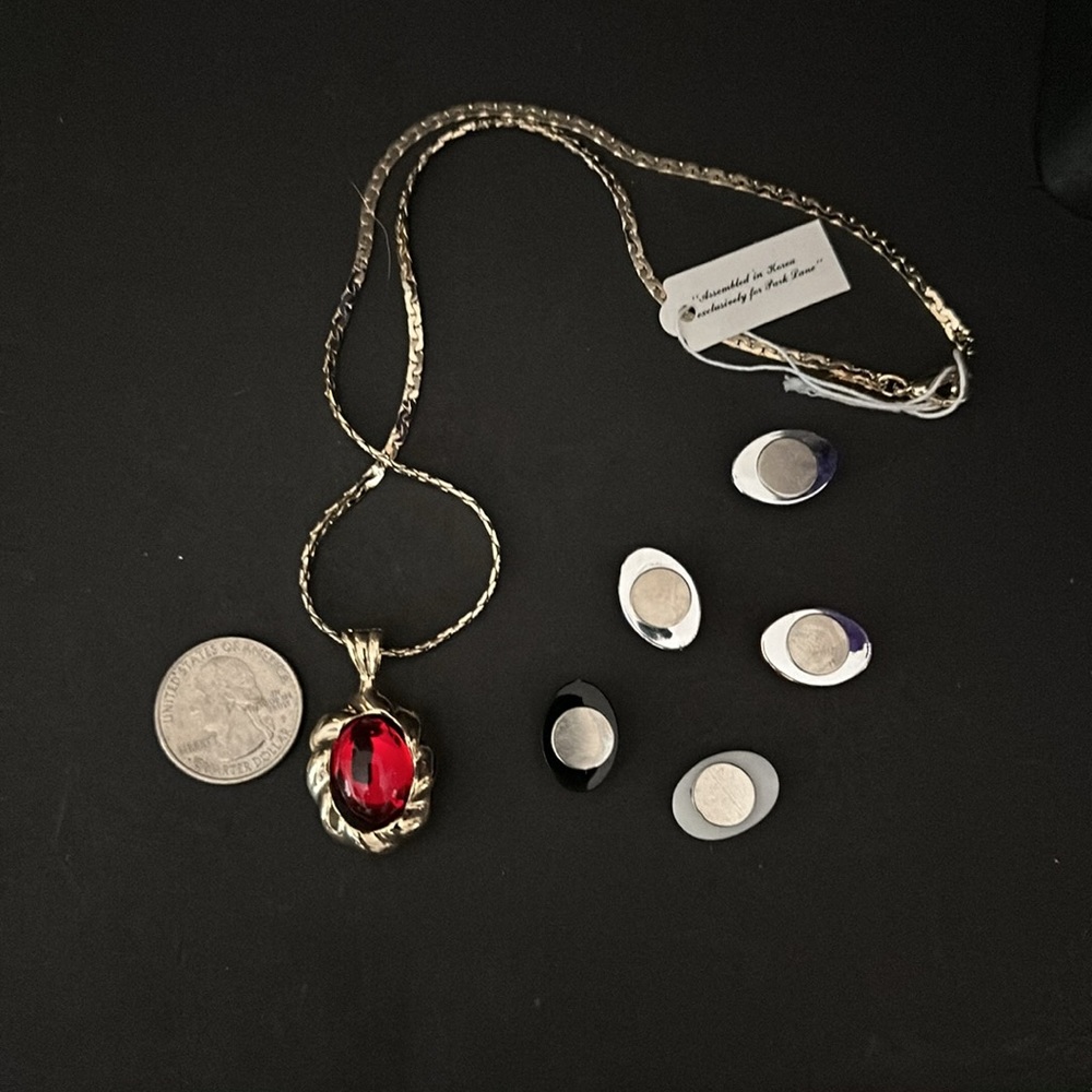 Vintage Park Lane Interchangeable Colors Necklace - Picture 4 of 5
